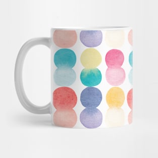 Rainbow Circles Pattern | Watercolour Mug